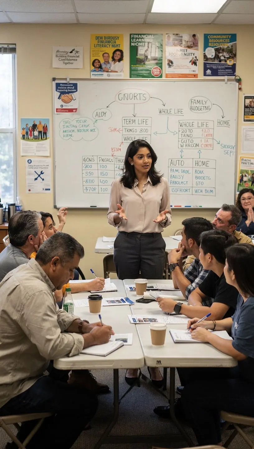 Osoba analizująca dokumenty dotyczące ubezpieczenia samochodu w biurze.