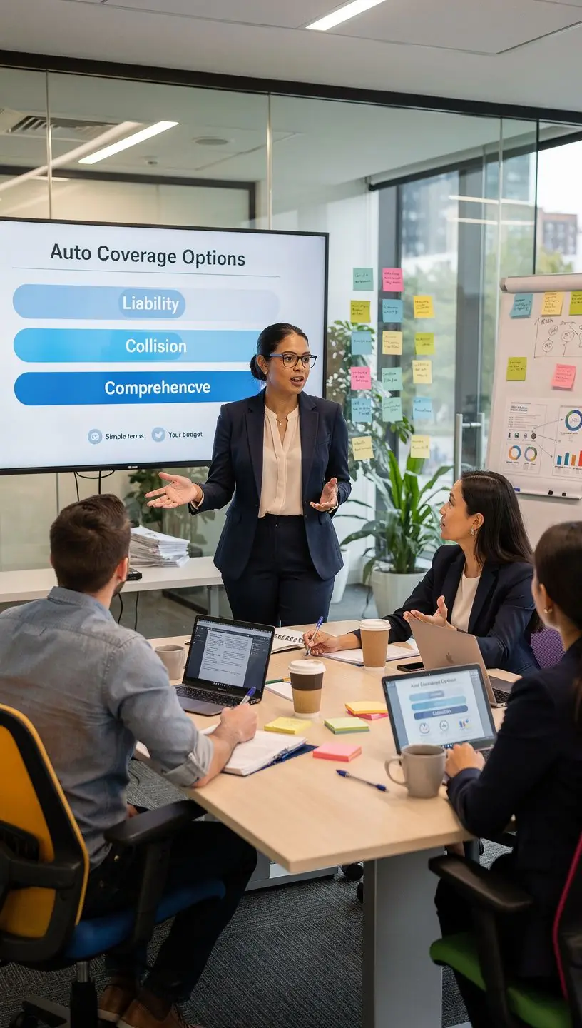 Laboratorium opcji polis ubezpieczeniowych z wykresem sezonowych ofert ubezpieczeń samochodowych.