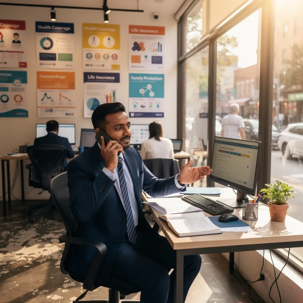 Zespół ekspertów omawiający różne opcje ubezpieczenia samochodowego w laboratorium.